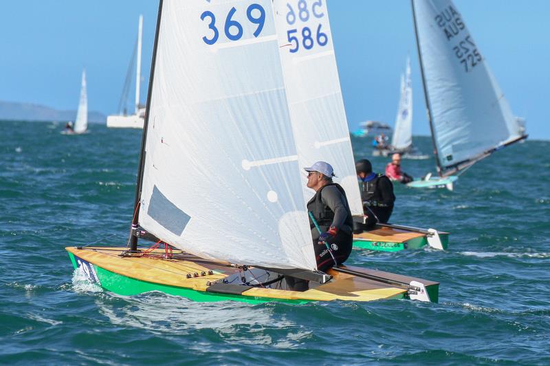 John Douglas (369), who was top Youth in the inaugural NZ OK Dinghy Nationals in January 1964, competed in the 2019 Symonite OK Worlds, 55 years later, beating his younger brother Martin (586)  photo copyright Richard Gladwell taken at Takapuna Boating Club and featuring the OK class