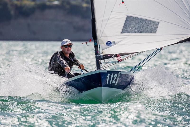 Dan Slater's winning hull was a Dan Leech design - 2019 Symonite OK Dinghy World Championship photo copyright Robert Deaves taken at Wakatere Boating Club and featuring the OK class