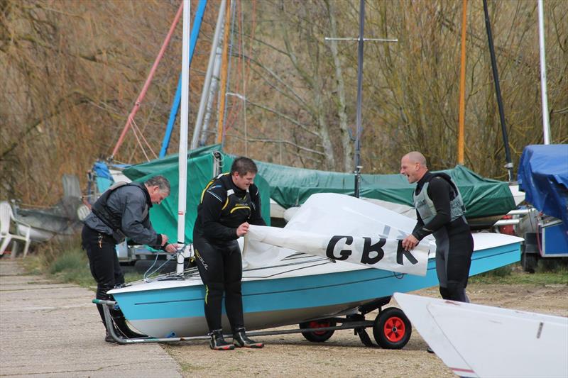 OK Sprint Championship at Burghfield photo copyright Iain White taken at Burghfield Sailing Club and featuring the OK class