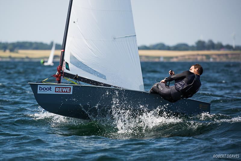 Valerian Lebrun - OK Dinghy European Championship - Kiel, Germany - photo © Robert Deaves