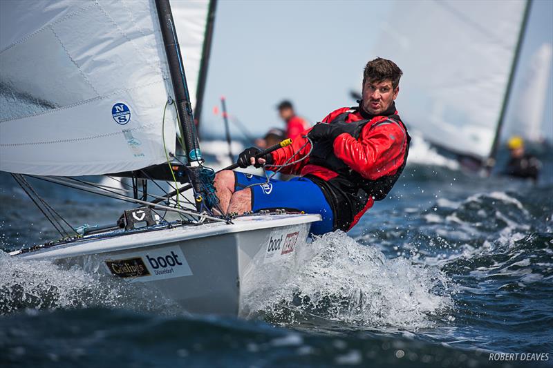 Luke Gower - OK Dinghy European Championship - Kiel, Germany - photo © Robert Deaves