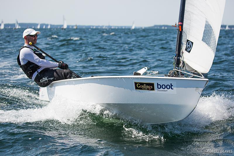 Ian Harris - OK Dinghy European Championship - Kiel, Germany - photo © Robert Deaves
