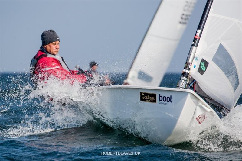 Rainer Pospiech - Kieler Woche 2020, day 3 photo copyright Robert Deaves taken at Kieler Yacht Club and featuring the OK class