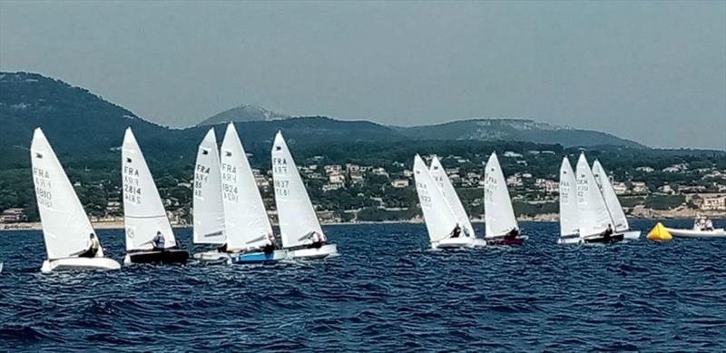 Start on Day 3 - 2020 Mediterranean OK Dinghy Championship - photo © Société Nautique de Bandol