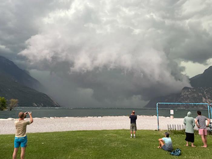 Approaching storm - 2021 OK Dinghy International Regatta - Day 2 photo copyright Circolo Vela Arco taken at Circolo Vela Arco and featuring the OK class