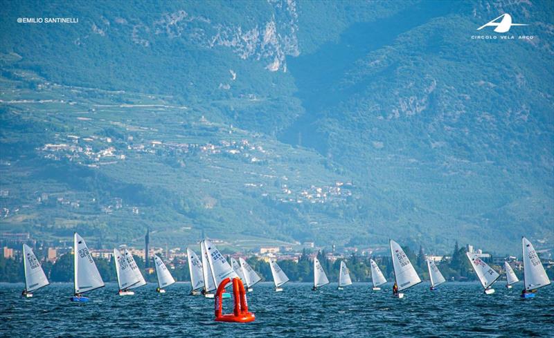 The OK Dinghy fleet is loving sailing on Garda - 2021 OK Dinghy International Regatta - Day 3 photo copyright Emilio Santinelli / Circolo Vela Arco taken at Circolo Vela Arco and featuring the OK class