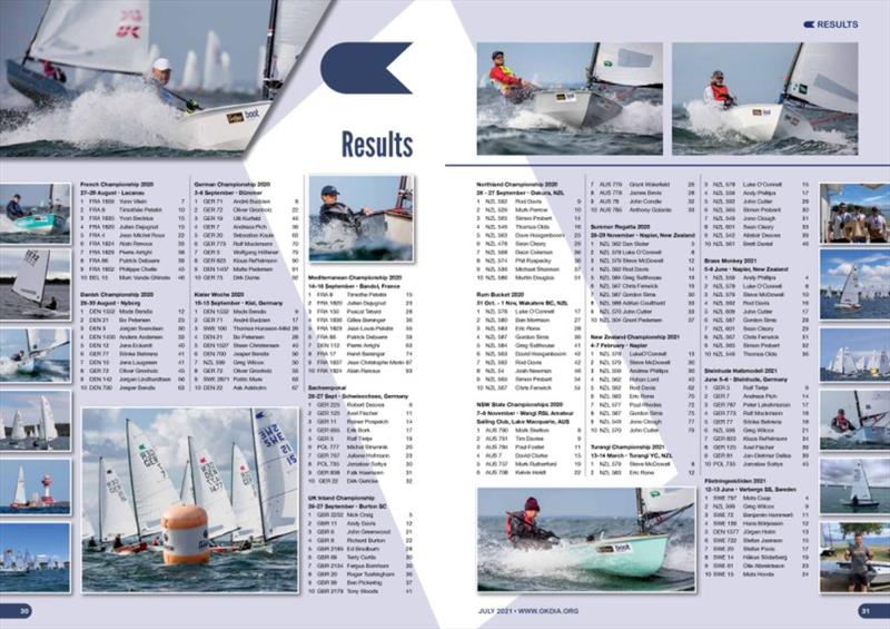 OK Dinghy class July 2021 magazine photo copyright Robert Deaves taken at  and featuring the OK class