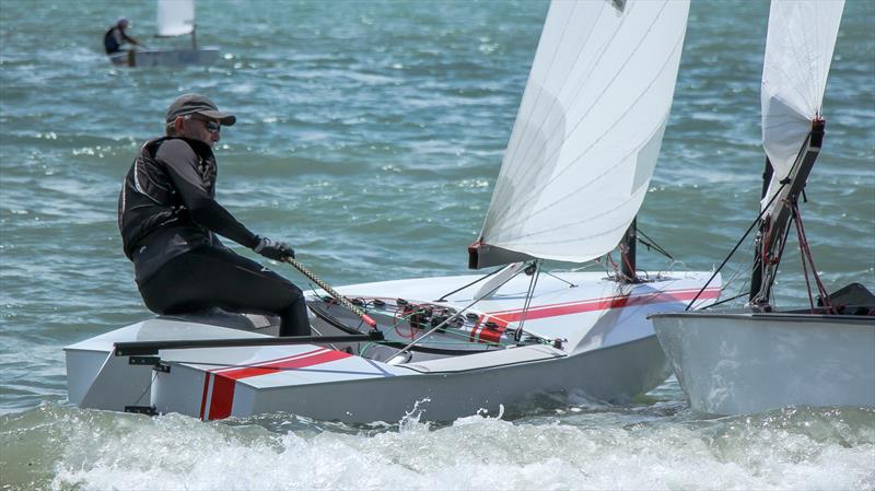John Cutler Olympic Bronze medalist and TP52 helm keeps sharp with his new Maverick - OK Dinghy - Wakatere BC October 25, - photo © Richard Gladwell - Sail-World.com/nz