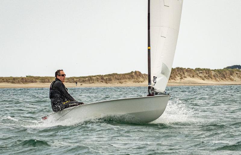 Andy Dalby during the OK Open at HISC photo copyright Peter Hickson taken at Hayling Island Sailing Club and featuring the OK class