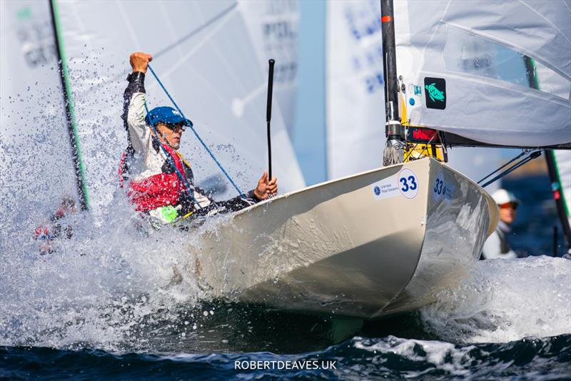 Hans Elkjaer, SWE - OK Dinghy World Championship - photo © Robert Deaves