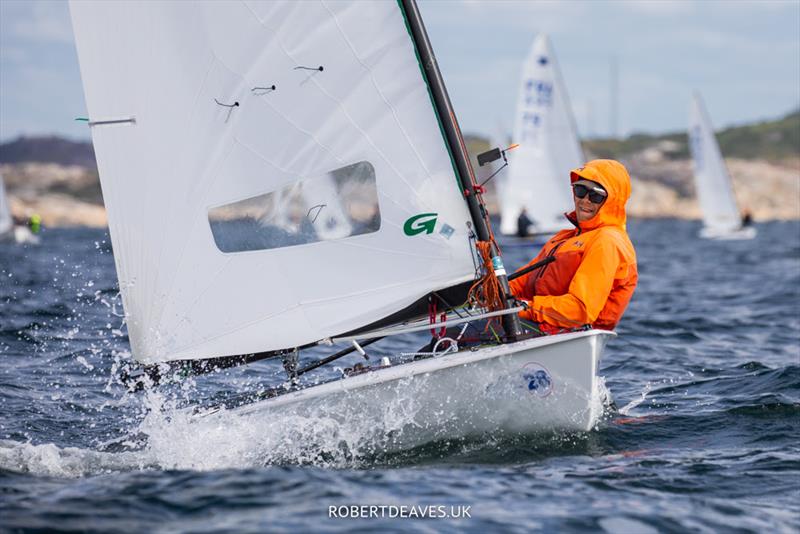 Lars Johan Brodtkorb, NOR - OK Dinghy World Championship day 2 photo copyright Robert Deaves taken at  and featuring the OK class