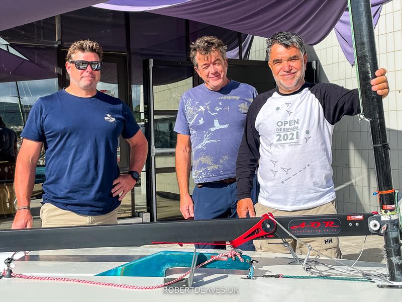 Mark Branagh, Luis Andres Portella Twyford and Javier Estarellas Coll photo copyright Robert Deaves / www.robertdeaves.uk taken at Société Nautique de Bandol and featuring the OK class