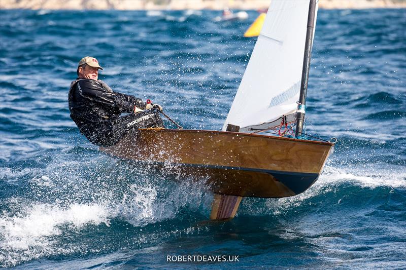 Luis Andres Portella Twyford on day 3 of the OK Dinghy Europeans in Bandol - photo © Robert Deaves / www.robertdeaves.uk