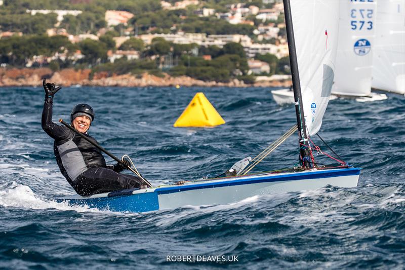 Thomas Hansson-Mild - 2022 OK Dinghy European Championship photo copyright Robert Deaves taken at Société Nautique de Bandol and featuring the OK class