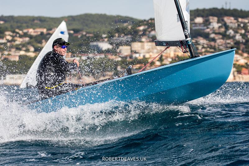 Andy Davis - 2022 OK Dinghy European Championship photo copyright Robert Deaves taken at Société Nautique de Bandol and featuring the OK class