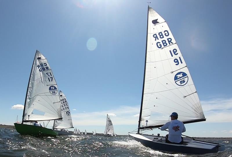 Russ Clark during the 2022 OK Nationals at Herne Bay photo copyright Karen Robertson taken at Herne Bay Sailing Club and featuring the OK class