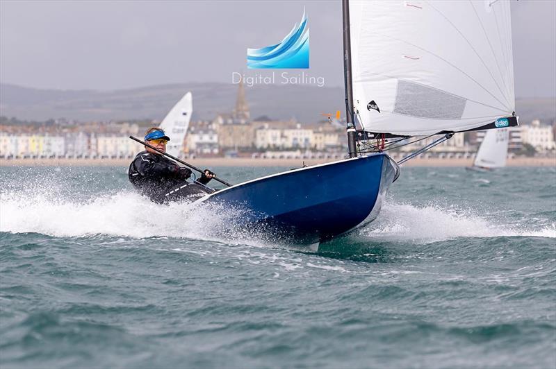 Russ Clark during the 2022 OK Nationals at Weymouth - photo © Digital Sailing