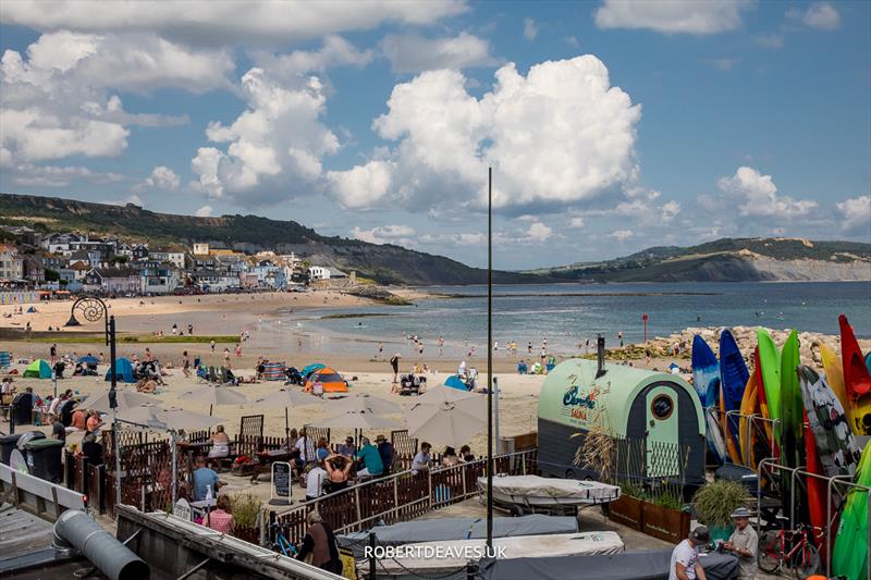 The weather is improving day by day with high temperatures and great sailing conditions photo copyright Robert Deaves taken at Lyme Regis Sailing Club and featuring the OK class