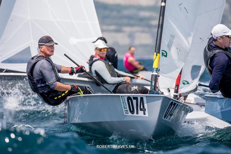 OK Dinghy Worlds practice race - Anders Gerhardt-Hansen, DEN - photo © Robert Deaves / www.robertdeaves.uk