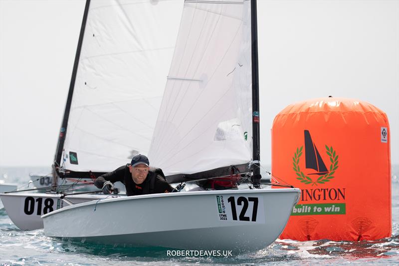 OK Dinghy Worlds Day 4 - Niklas Edler, SWE - photo © Robert Deaves / www.robertdeaves.uk