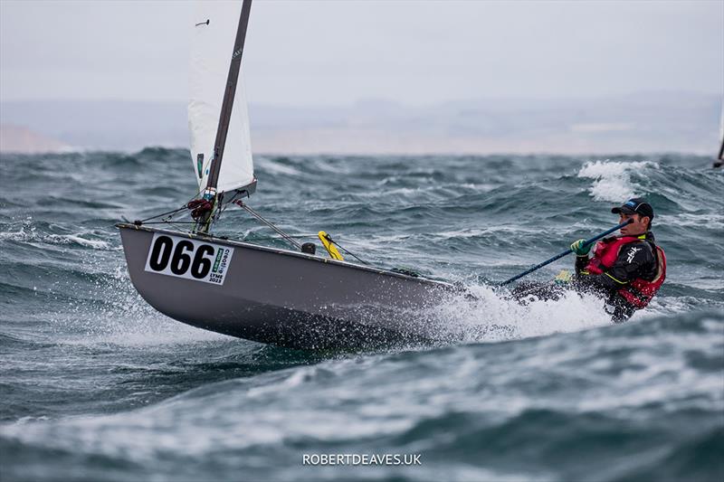 OK Dinghy World Championship, Lyme Regis, UK photo copyright Robert Deaves taken at Lyme Regis Sailing Club and featuring the OK class