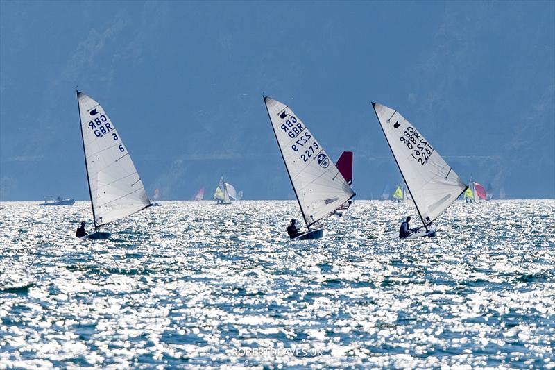 Fantastic conditions so far - OK Dinghy Europeans photo copyright Robert Deaves taken at Circolo Vela Arco and featuring the OK class