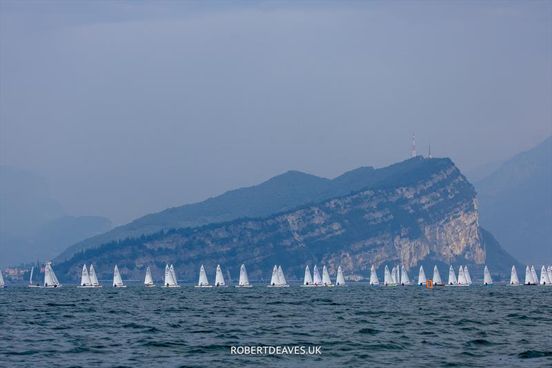 OK Dinghy Europeans Day 3 - Race 6 photo copyright Robert Deaves taken at Circolo Vela Arco and featuring the OK class