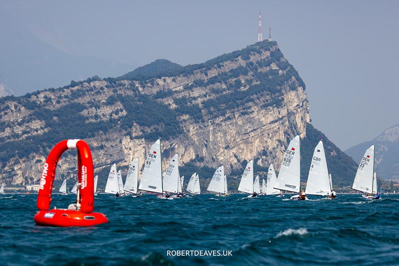 OK Dinghy Europeans Day 4 - Race 3 photo copyright Robert Deaves taken at Circolo Vela Arco and featuring the OK class