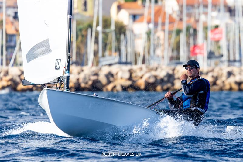 OK Dinghy Autumn Trophy in Bandol Day 1 - Nick Craig won all three races photo copyright Robert Deaves / www.robertdeaves.uk taken at Société Nautique de Bandol and featuring the OK class