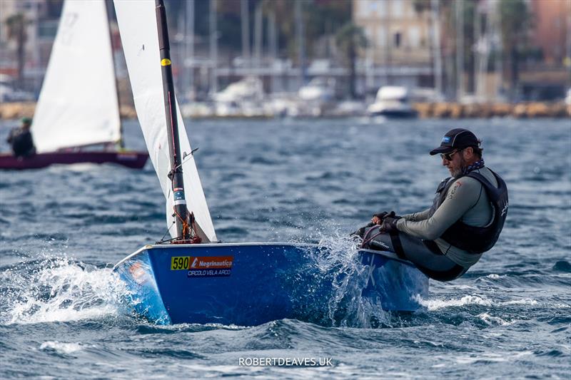 OK Dinghy Autumn Trophy in Bandol Day 1 - Brent Wiliams photo copyright Robert Deaves / www.robertdeaves.uk taken at Société Nautique de Bandol and featuring the OK class