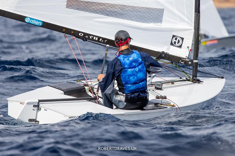 OK Dinghy Autumn Trophy in Bandol Day 3 - Nick Craig's best angle photo copyright Robert Deaves / www.robertdeaves.uk taken at Société Nautique de Bandol and featuring the OK class