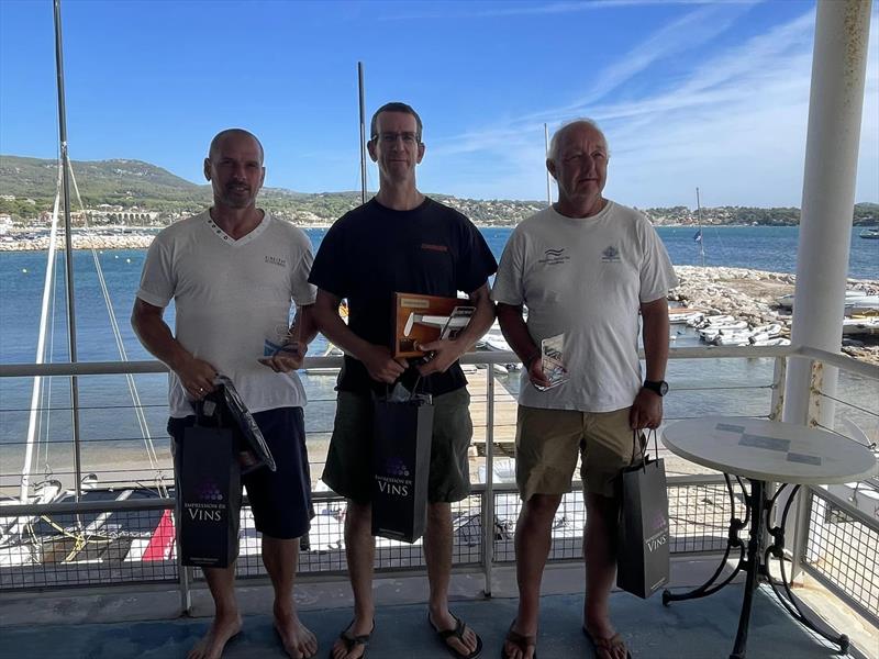 OK Dinghy Autumn Trophy in Bandol - Podium - photo © Robert Deaves / www.robertdeaves.uk