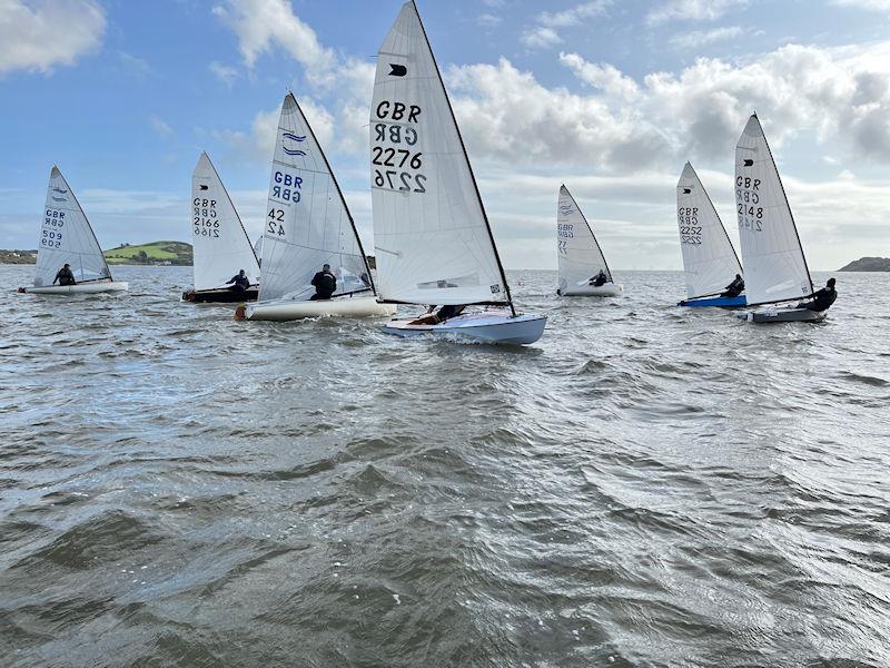 Solway Yacht Club Autumn Open - Finns and OKs immediately after starting together - photo © Margaret Purkis
