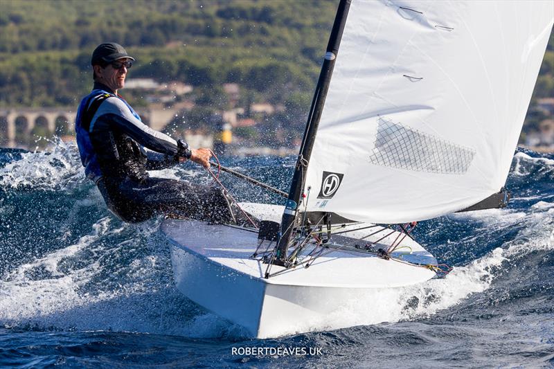 Nick Craig, GBR, in Bandol photo copyright Robert Deaves taken at  and featuring the OK class