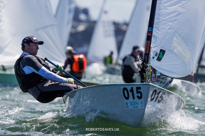 Mark Jackson (AUS) during the OK Dinghy Australian Championship at the RQYS, Brisbane - photo © Robert Deaves / www.robertdeaves.uk
