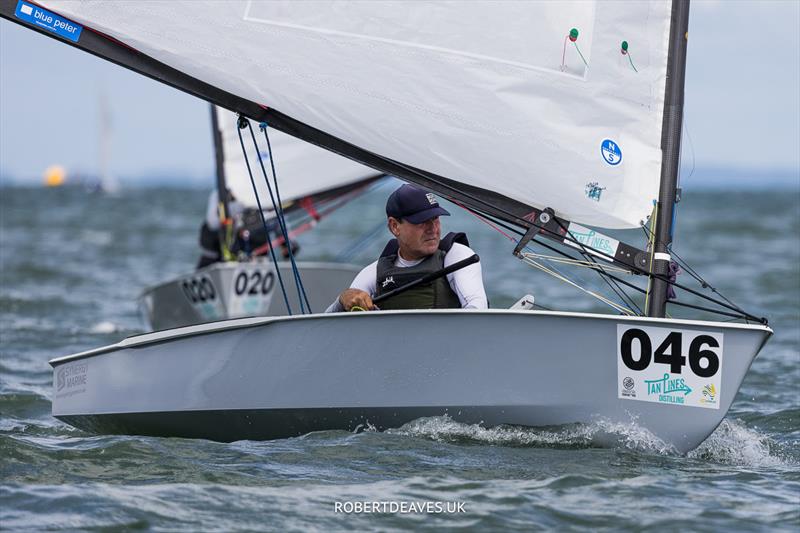 Roger Blasse, AUS - 2024 OK Dinghy World Championship Brisbane photo copyright Robert Deaves taken at Royal Queensland Yacht Squadron and featuring the OK class
