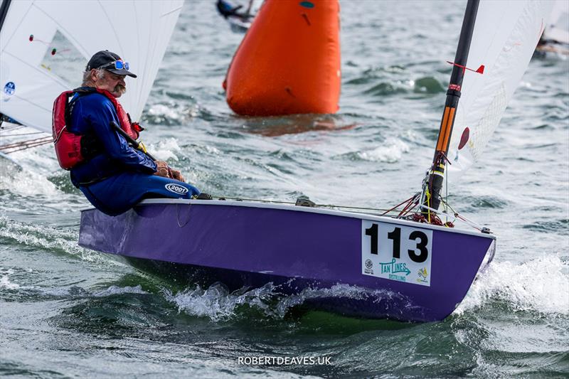 2024 Tan Lines OK Dinghy World Championship - Perseverance award - Graham Lambert, NZL photo copyright Robert Deaves taken at Royal Queensland Yacht Squadron and featuring the OK class