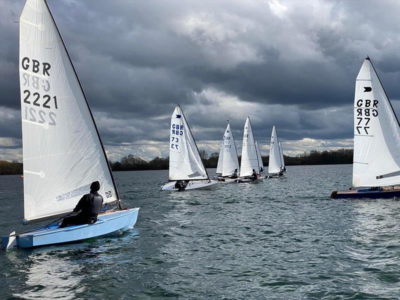 OK Sprint Races at Burghfield photo copyright Peter Blackman / Burghfield SC taken at Burghfield Sailing Club and featuring the OK class