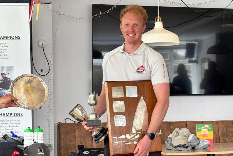Oli Davenport, overall winner - OK Nationals at Dabchicks photo copyright Bernard Clark taken at Dabchicks Sailing Club and featuring the OK class