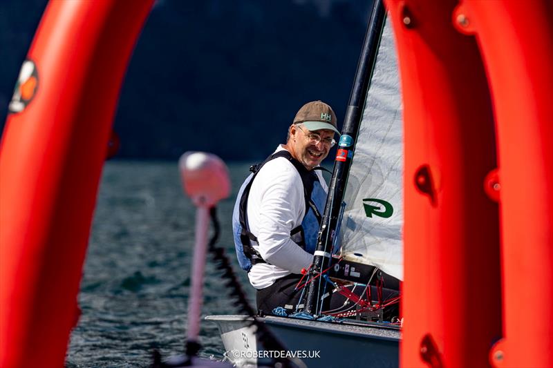 OK Dinghy Worlds at Lake Garda - Thorsten Schmidt, GER photo copyright Robert Deaves / www.robertdeaves.uk taken at Circolo Vela Arco and featuring the OK class