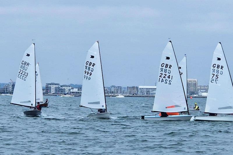Rounding to finish on Sunday - OK P&B Southern Championship at Poole - photo © Jackie Hale