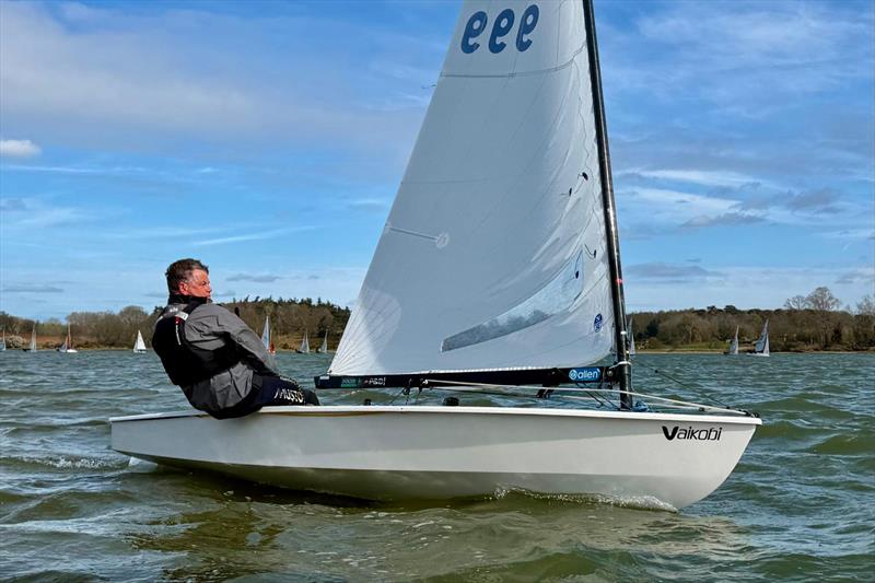 Simon Davis - OK class at the Easter Egg Regatta at Waldringfield photo copyright Robert Deaves / www.robertdeaves.uk taken at Waldringfield Sailing Club and featuring the OK class