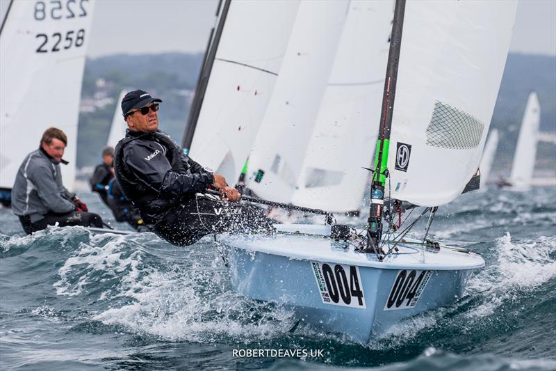 Chris Turner during the 2023 OK Dinghy World Championship, Lyme Regis, UK - photo © Robert Deaves / www.robertdeaves.uk