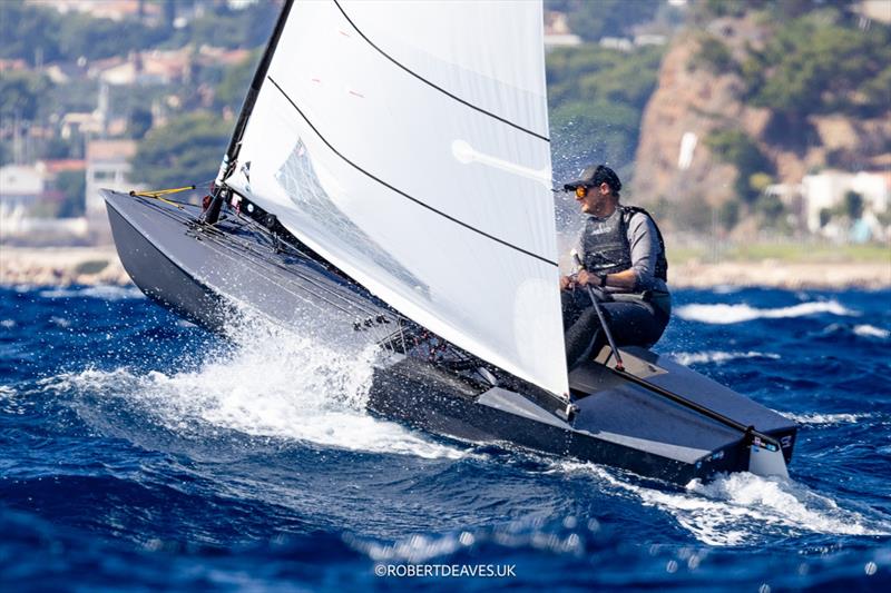 Tom Lonsdale, GBR on Day 1 of the 2026 OK Dinghy Autumn Trophy - photo © Robert Deaves / www.robertdeaves.uk