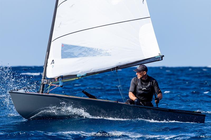 Dave Bourne, GBR on Day 2 of the 2026 OK Dinghy Autumn Trophy - photo © Robert Deaves / www.robertdeaves.uk