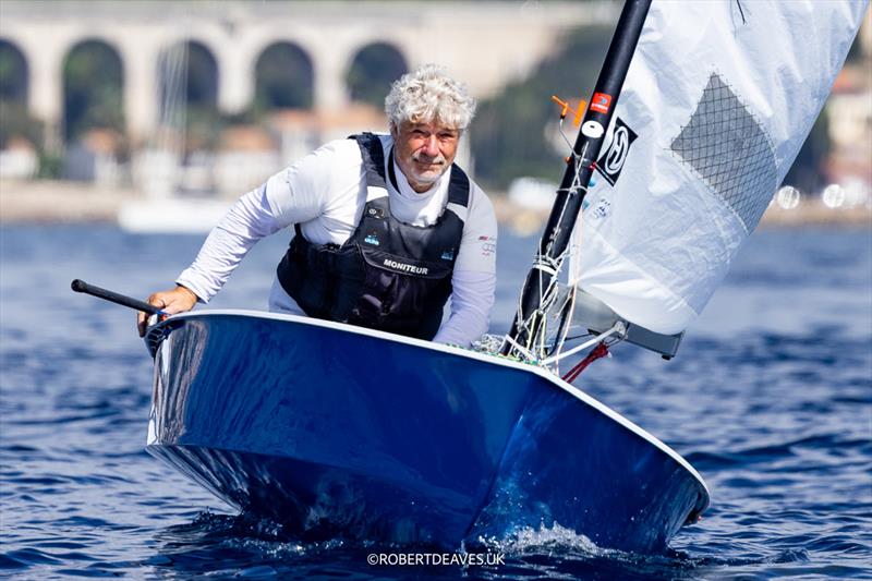 Laurent Petetin FRA - 2026 OK Dinghy Autumn Trophy at Bandol, France - Day 4 photo copyright Robert Deaves taken at Société Nautique de Bandol and featuring the OK class
