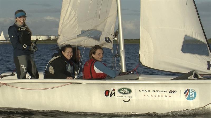 The South Wales launch of Only Girls Afloat in Cardiff Bay photo copyright Hamish Stuart taken at RYA Cymru-Wales and featuring the Topaz Omega class