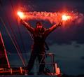 Cole Brauer celebrates her second place - Ocean Racing Global Solo Challenge - Coruna - Spain - 2024 © James Tomlinson / Cole Brauer Ocean Racing