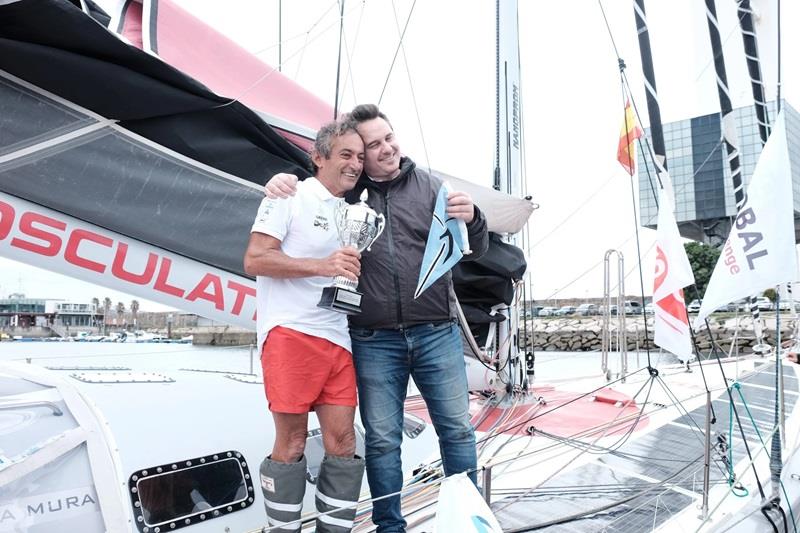 Andrea Mura – International Association of Cape Horners (IACH) burgee – Marco Nannini - Global Solo Challenge - photo © Global Solo Challenge