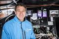 Fisher aboard 11th Hou Racing's Alaka'I © Amory Ross / 11th Hour Racing